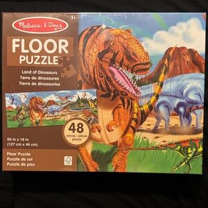 Melissa & Doug Dinosaur Land Floor Puzzle